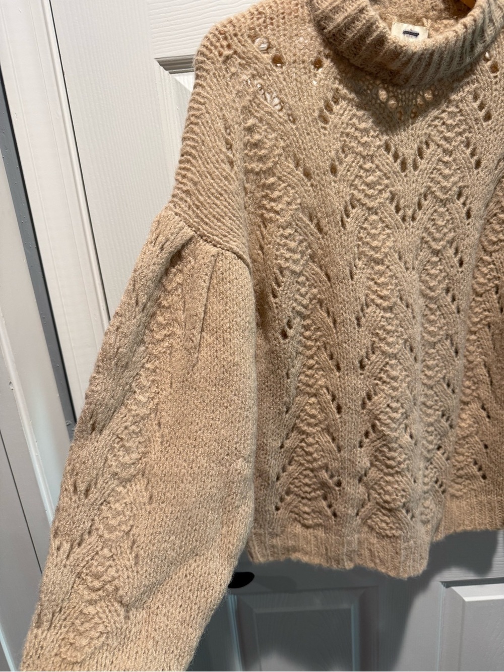 NWOT Kate Spade Pointelle Stitch Alpaca Wool Blend Sweater - Picture 4 of 4